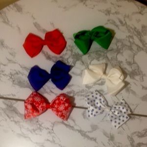 Bundle of 6 hair bows